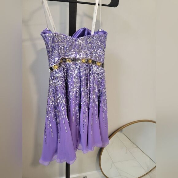 Sherri Hill Dress Silk Size 2 Homecoming Prom - Picture 5 of 9